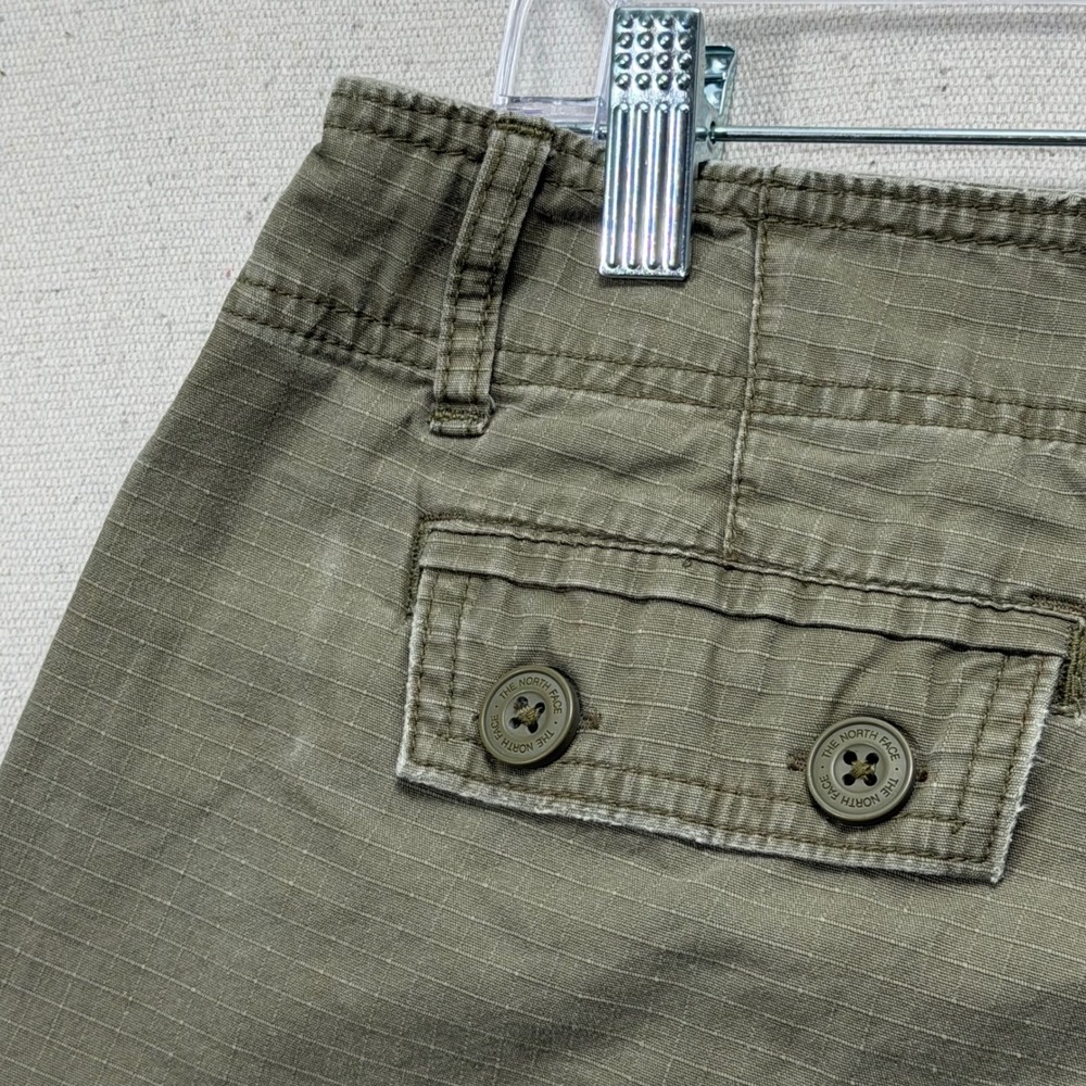 The North Face Hiking Shorts Womens 10 Olive Green Cargo Ripstop A Series AH1S - Picture 5 of 11